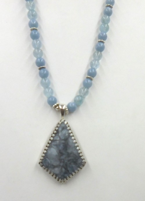 Click to view detail for DKC-2064 Pendant, White Calcite $198